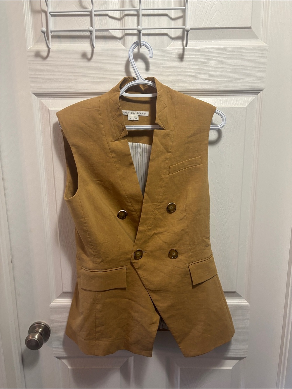 Veronica Beard Amika Double Breasted Button Blazer Vest